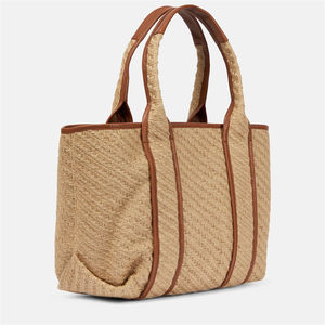 Jute Beach Tote <b>Bag</b> with Multiple Inner Compartments for Organized Storage of Beach Essentials - Product Image 6