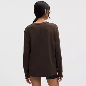 Breathable Fabric Ideal For Daily Wear Travel Women <b>Long</b> <b>Sleeve</b> T Shirt Lightweight Cotton Blend Casual <b>Top</b> Soft Comfortable - Product Image 3