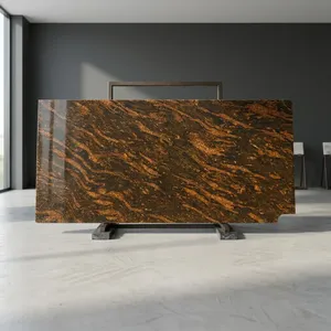 Factory Price Marqino Gold Granite Slab High Quality Natural <b>Stone</b> Smooth Finish for Construction Decoration Flooring Countertop - Product Image 2