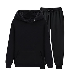 Wholesale Custom Logo Workout Training Wear <b>Men's</b> Hoodies Sweater Jogger Set Women Cotton Tracksuits Unisex Sweatsuit Set - Product Image 1