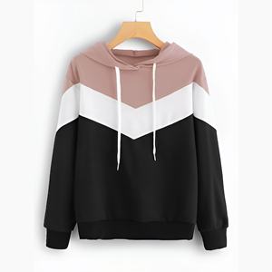 OEM Surpiqûres bloc de couleurs sweat à capuche imprimé coupe ajustée pour hommes pullover de sport jogging sportswear sweat à capuche personnalisé pour hommes sweat-shirt pour hommes - Product Image 1