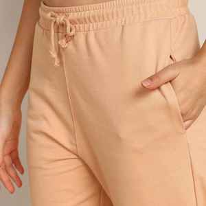Stylish Women's Winter 2 Piece Activewear <b>Set</b> Hooded Long Sleeve Top <b>Matching</b> <b>Jogger</b> Pants Solid Fleece Casual Sportswear Wear - Product Image 4