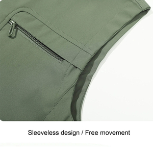 High Quality Casual Softshell <b>Vests</b> <b>Men's</b> Zipper Waterproof <b>Heated</b> Winter Outwear Sleeveless Stand Collar Adult's Hiking Gilets - Product Image 5