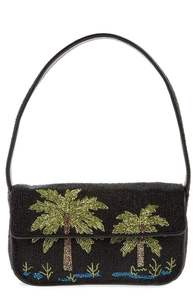 Sac à bandoulière en treillis de perles et de diamants, poignée unique, style bohème, broderie, fermeture éclair, toutes saisons, usage quotidien - Product Image 2