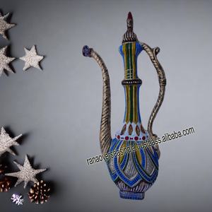 Tout nouveau Design tenture murale Surahi Sculpture décorative Surati Statue en aluminium pour hôtel bureau café au meilleur prix - Product Image 4