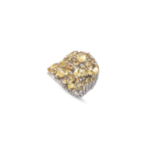 925 Sterling Silver Natural <b>Citrine</b> <b>Ring</b> Rhodium Plated OEM ODM Fine Jewelry - Product Image 3