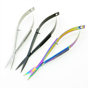 Tijeras Micro Spring Hechas a Mano con Hoja Curva y Punta Afilada de Acero Inoxidable para Cutículas/Piel Muerta - Product Image 4