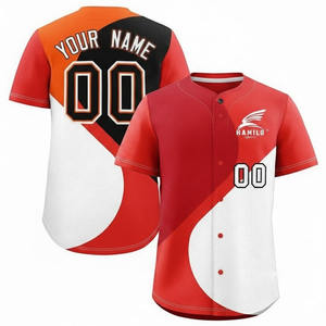 Uniforme de Béisbol para Adultos, Tallas Grandes, Ropa Deportiva 100% Poliéster, Transpirable, de Secado Rápido, con Impresión Personalizada del Nombre y Logotipo del Equipo - Product Image 6