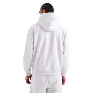Men Fleece Pullover Hoodie Tracksuit Set Straight Leg <b>Trousers</b> Relaxed Fit Kangaroo Pocket Casual Winter Two Piece Lounge Outfit - Product Image 2