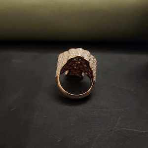 Luxury Baguette Diamond Cross <b>Statement</b> <b>Ring</b> - Product Image 3
