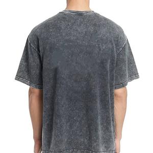 เสื้อยืดทรงหลวมสไตล์ลำลองสำหรับผู้ชาย ย้อมสีแบบ Garment Dyed ลุคสตรีทแฟชั่น - Product Image 2