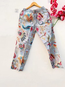 Ensemble de vêtements de nuit en coton fleuri fait main pour femmes, pyjama confortable - Product Image 3