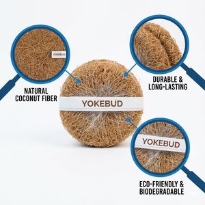Esponja de Limpieza de Fibra Natural Biodegradable para Cocina, Estropajo de Coco Ecológico al por Mayor, Fibras Naturales, Fábrica OEM - Product Image 2