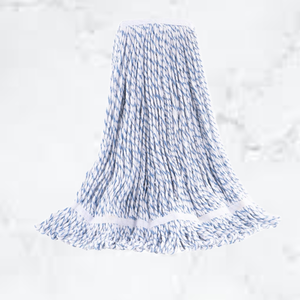 Mopa de Algodón Verde Premium KSR de Secado Rápido, Diseño Reutilizable de Alta Calidad, Sistema de Escurrido Eficiente de 4 Lados, Banda Blanca Duradera de 2 Pulgadas - Product Image 1