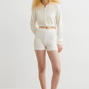 Sweat-shirts à capuche pour femmes, style populaire, couleur marron et blanc, vente de sweats à capuche pour femmes - Product Image 2