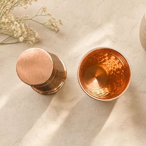 Vaso de Cobre Hecho a Mano, Ecológico, con Relieve, Diseño Vintage, Portátil, para Fiestas en Casa, Bodas - Product Image 6