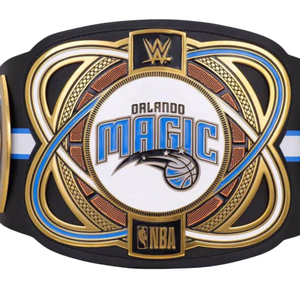 Cinturón de Campeonato de la NBA de los Orlando Magic, Personalizable, de Alta Calidad, Negro y Dorado, Cinturón Deportivo Personalizado, Edición de Coleccionista - Product Image 2