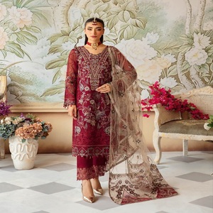 Ramsha Volume-Trajes de lujo de marca paquistaní, ropa de fiesta formal de diseñador para mujer, hechos de organza de primera calidad, venta al por mayor - Product Image 6