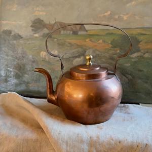 Tetera Tradicional de Cobre, Tetera Vintage de Cobre para Hervir Agua, Té, Café, para Estufa, Cocina, Hogar - Product Image 4