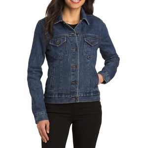 Custom Women <b>Denim</b> <b>Jacket</b> Breathable Vintage Washed Cotton Casual Streetwear Button Autumn Winter <b>Lightweight</b> OEM ODM - Product Image 3