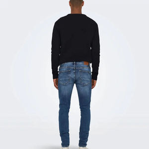 Pantalon en jean pour homme de haute qualité, coupe décontractée, jean ample, taille haute, pantalon droit pour homme - Product Image 2