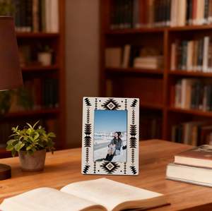 Picture <b>Frame</b>, Boho Inspired Wooden Photo <b>Frame</b> Photo,Table Top Desk Rustic Southwestern Pattern Home Decor Gift for Family - Product Image 2