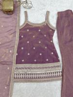 Ensemble Salwar Kameez Palazzo Brodé Élégant en Soie avec Kurti et Dupatta pour Femme – Vêtements Ethniques Indiens en Gros sur Alibaba – Collection Printemps Ample