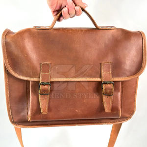 Bolso bandolera de cuero genuino de un solo color para mujer, bolso de hombro de moda para uso diario. - Product Image 5