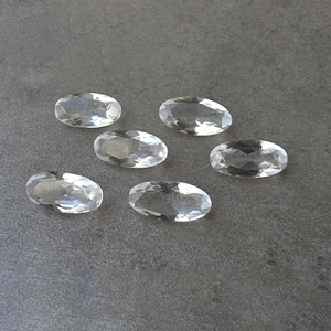 Cristal de quartz naturel AAA+ facetté, grande pierre précieuse ovale calibrée, pour la fabrication de bijoux - Product Image 5