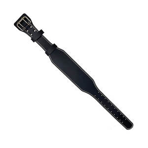 High Performance Genuine Leather Fitness <b>Training</b> and Sport <b>Weight</b> Lifting Adjustable Black Color Bodybuilding Cross Fit Belt - Product Image 3