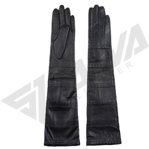 Luxury Long Leather <b>Gloves</b> Women Elegant Opera Length Winter <b>Warm</b> Soft leather <b>Gloves</b> Fashion Party Dress <b>Gloves</b> - Product Image 2
