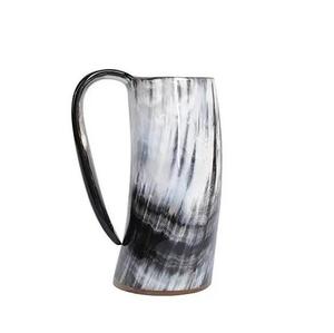 Verre à bière rustique artisanal en corne de Viking authentique de la culture nordique pour bars et événements – Idéal pour les fêtes et réceptions - Product Image 2