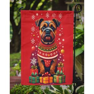 ธงประดับสวนคริสต์มาสเทอร์เรียร์ประดับสวนหลากสีสำหรับลานและป้ายสนามหญ้าสำหรับงานศิลปะลานบ้านเตียงดอกไม้ - Product Image 3