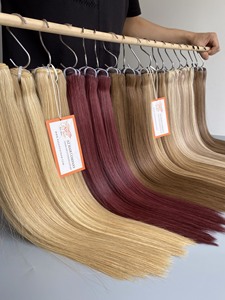 Haute qualité Grade 12A vierge vietnamien trame os droite Extensions de cheveux Machine Double trame usine prix de gros - Product Image 4