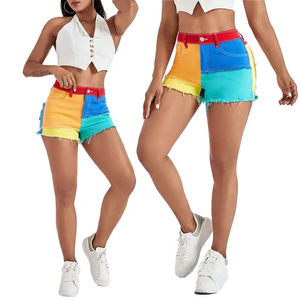 Promotion 2025 – Short en jean personnalisé en coton pour femme avec poches, pantalon en jean déchiré pour femme, jean pour femme avec perles - Product Image 5