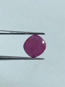 Fine Quality Natural Pinkish Purple <b>Ruby</b> Jewel Stone Loose Stone Cushion Cut Precious Stone 3.59Cts by Exporter at Best Price - Product Image 2