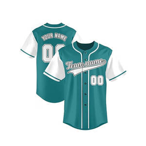 Camiseta de Béisbol Suave, Duradera y Transpirable, Talla Grande, Personalizable, Estilo Uniforme de Equipo Profesional, 100% Poliéster - Product Image 1