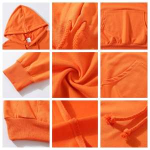 Sudaderas con Capucha de Algodón/Poliéster, Estilo Regular, Casuales, Holgadas, con Logotipo Bordado Personalizado, para Hombre - Product Image 4