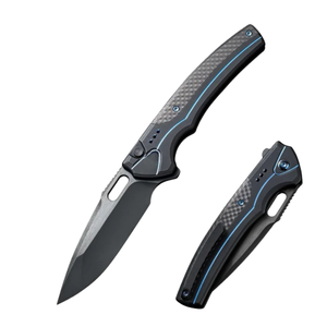 Couteaux pliants compacts pour l'extérieur avec lame en acier tranchante et poignée ergonomique pour le camping, la randonnée, la pêche, les voyages et usage général - Product Image 1