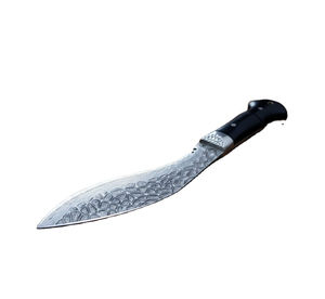 Customizable Forged Industrial Grade Stainless Steel <b>Blade</b> Bowie <b>Knife</b> Carved Diamond Pattern Wood OEM Multifunctional Sharp - Product Image 2