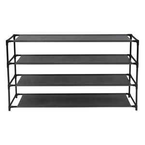 Scarpiera a 4 livelli smontabile, facile da montare, in tessuto non tessuto impermeabile, salvaspazio, scaffali impilabili - Product Image 3