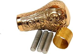 Pomo de latón náutico antiguo Noor - Acabado dorado metálico hecho a mano - Bastones y canes de caballero, arte y coleccionismo - Product Image 2