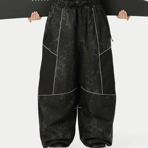 Pantalon de ski baggy personnalisé pour homme, imperméable, en lin, cargo, coupe large, grande taille, pour le ski et les sports, décontracté, pantalon de neige baggy pour homme - Product Image 2