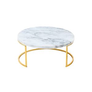 Natural Marble Stone & Metal with Golden Plated Cake Stand and <b>Dessert</b> Stand <b>Tools</b> Round Creative Modern Cake & Pastries - Product Image 2