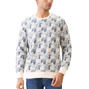 Sweat-shirt brodé pour homme, vêtements décontractés, fabriqué au Pakistan, coton mélangé de qualité supérieure, pour adultes - Product Image 1