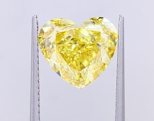 Diamante Natural Suelto en Forma de Corazón Brillante de 3.50-4.50 Ct, Color Amarillo Intenso Fantasía, VS1, para Creaciones de Joyería Exclusivas - Product Image 3