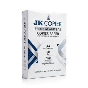 Premium JK Copy Paper A4 High Smoothness 80 GSM Office Printing Paper Wholesale Bulk Supply Export Supplier Manufacturer - Product Image 1