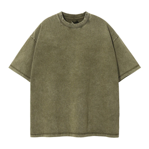 Men's Loose Fit Digit Print T-Shirts 100% Pure Cotton Casual Summer Tops Soft Breathable Short Sleeve Streetwear Acid Wash - Product Image 1