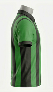 T-shirt de football pour homme de qualité supérieure, col en maille plate, brassard, 100 % polyester micro-interlock 160 g/m², respirant et à séchage rapide - Product Image 5
