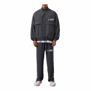 Conjunto de Chaqueta Cortavientos Impermeable y Ligera de Secado Rápido de Alta Calidad para Hombre, con Logotipo Personalizado para Trajes Deportivos - Product Image 1